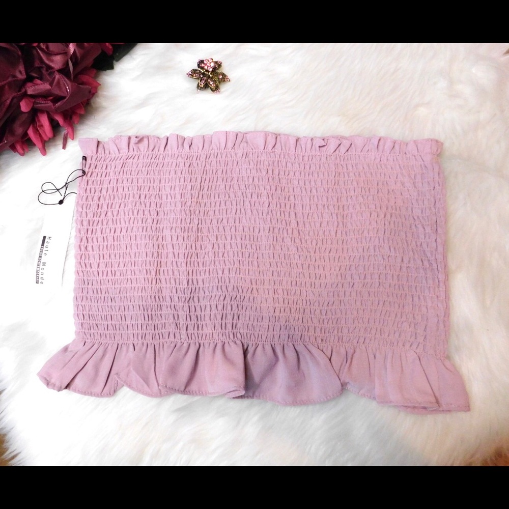 Lavender Tube Top NWT Size L - Picture 2 of 3